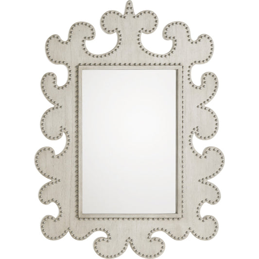Hempstead Vertical Mirror by Lexington in seashell. Made from unique in a transitional style.