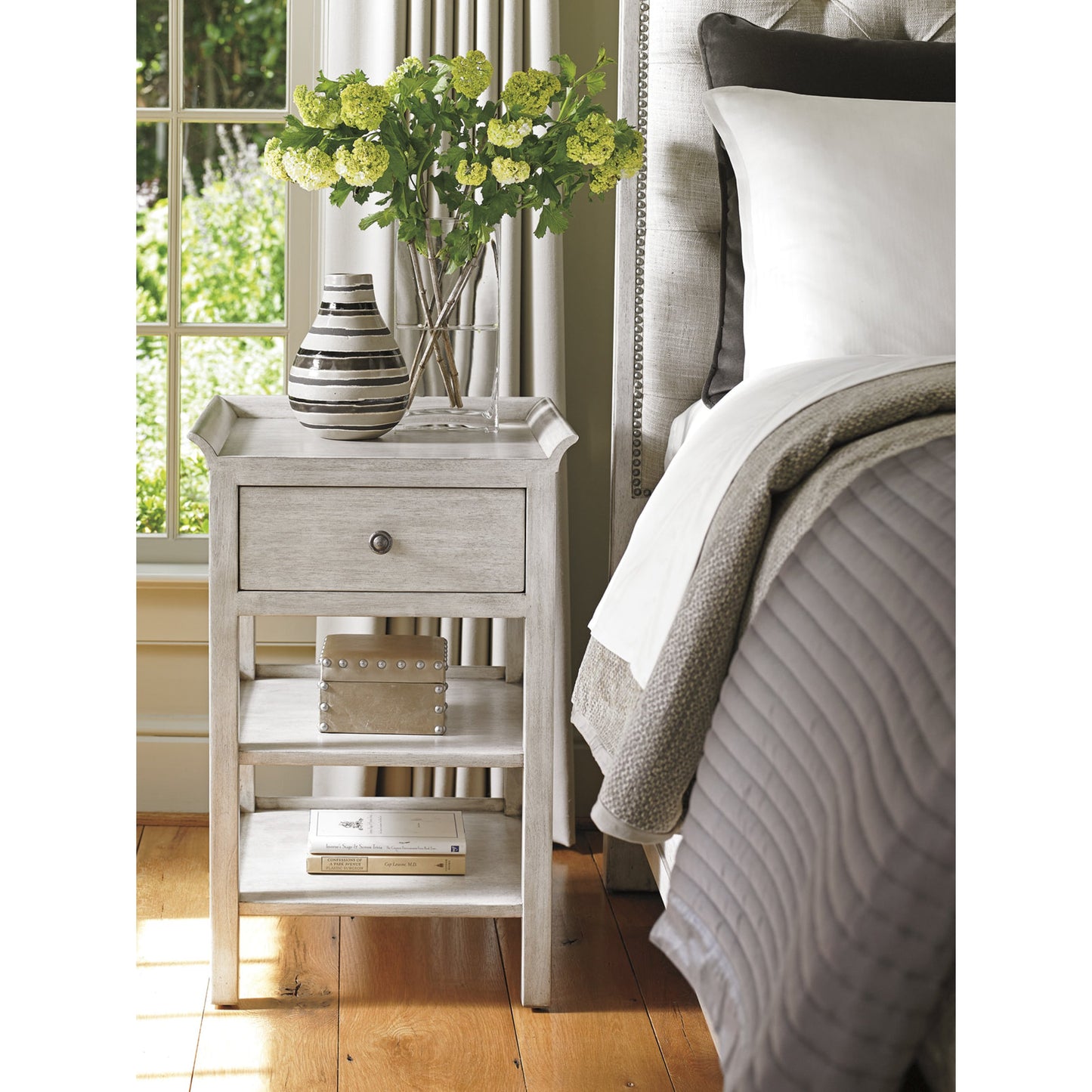 003 SR-835585 | Lifestyle | Pellham Night Table by Lexington. Made from unique in a cottage & farmhouse style.