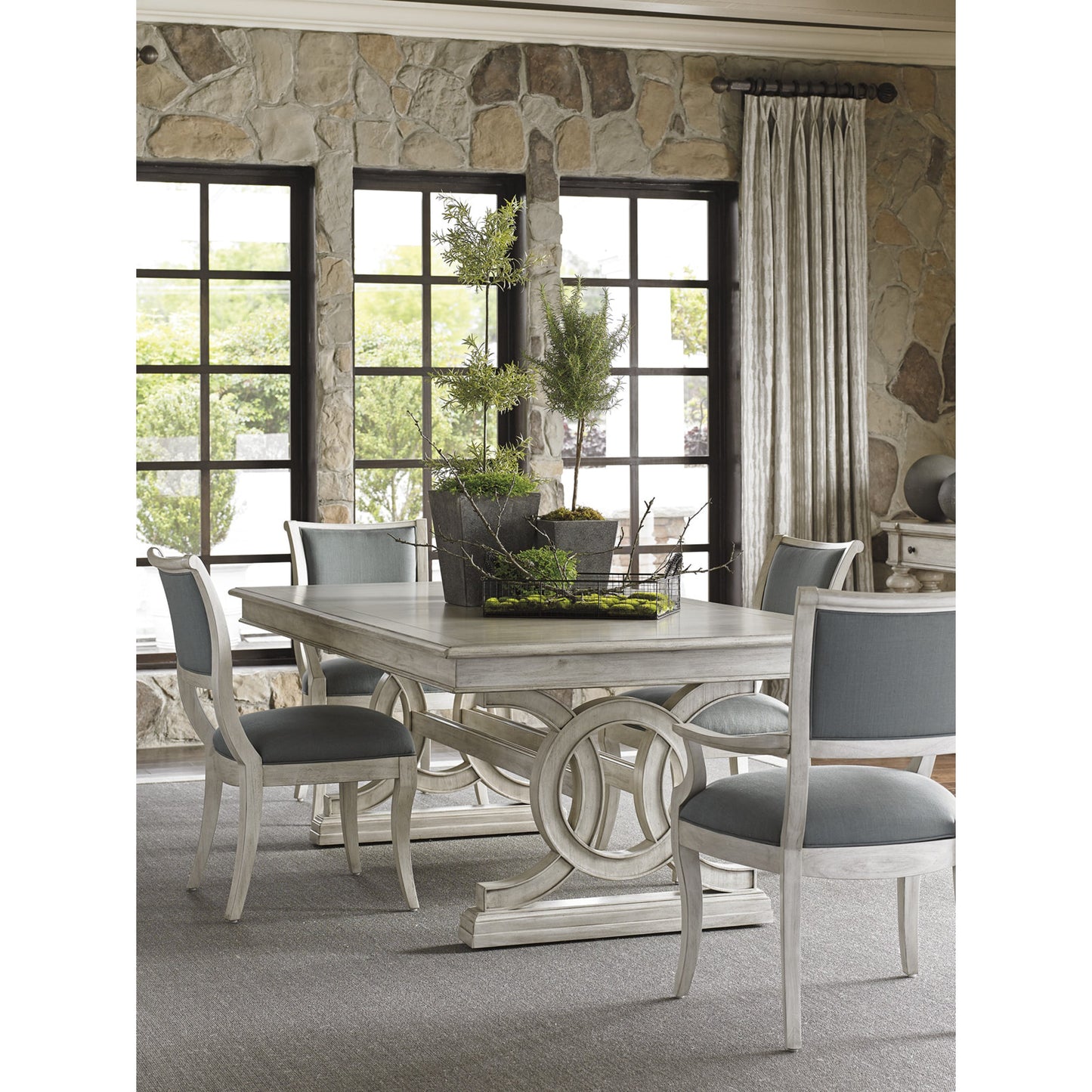 002 SR-835559 | Lifestyle | Montauk Rectangular Dining Table by Lexington. Made from unique in a cottage & farmhouse style.