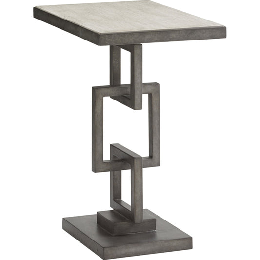 001 SR-835298 | Additional Silo | Deerwood Rectangular Side Table by Lexington in oyster gray. Made from unique in a modern style.