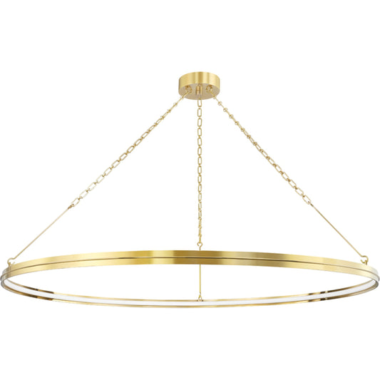 Rosendale Chandelier by Hudson Valley. Made from brass in a transitional style.