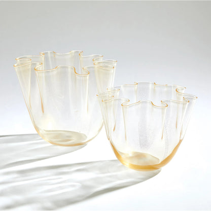 Handkerchief Vase by Global Views. Made from art glass in a eclectic & global style.