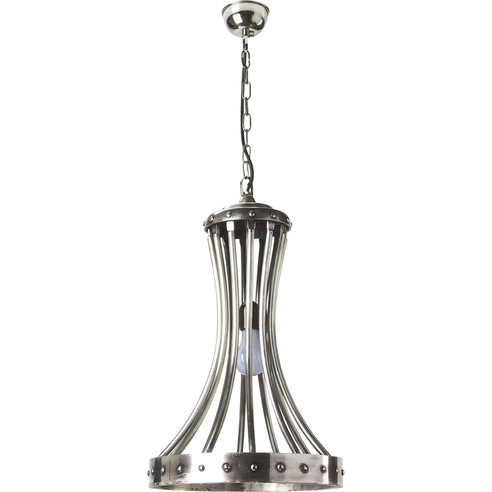 Antique Silver Pendant by Butler Specialty Company in silver and hors d'oeuvres. Made from cast aluminium, silver antique finish in a modern style.