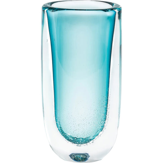 Micro Bubble Vase by Global Views in clear. Made from art glass in a modern style.