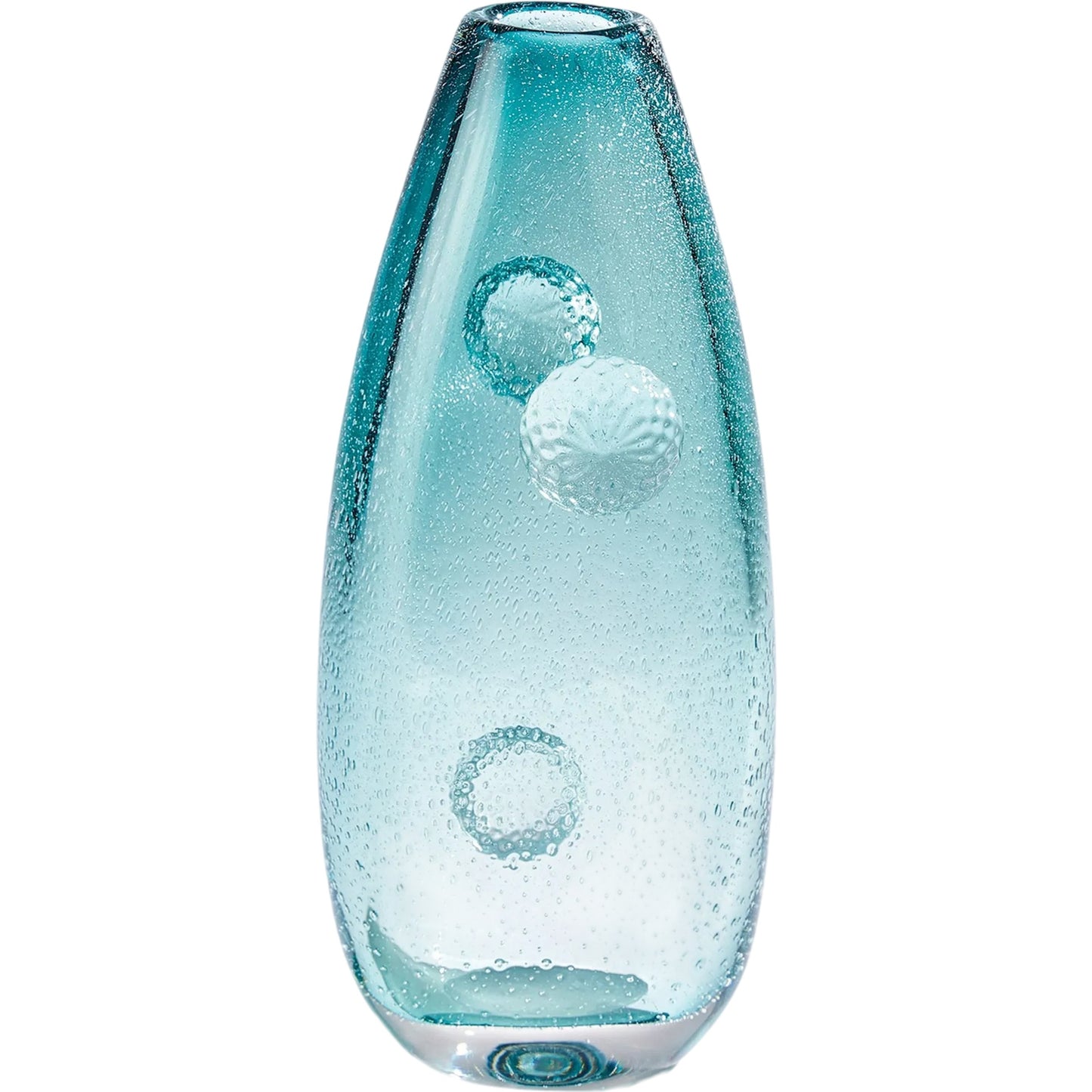 000 SI-2445609 | Primary Silo | Pom Pom Vase by Global Views in azure. Made from artglass in a eclectic & global style.