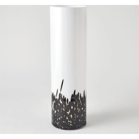 Confetti Vase by Global Views in white and black. Made from unique in a modern style.