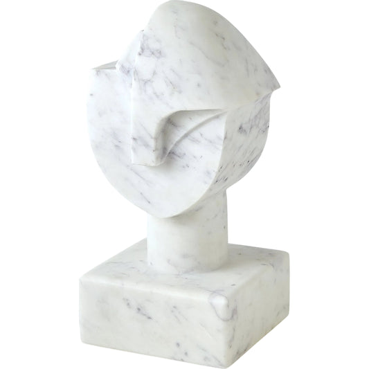 Mod Marble Portrait Bust by Global Views in neutral, natural, white and marble. Made from unique in a unique style.