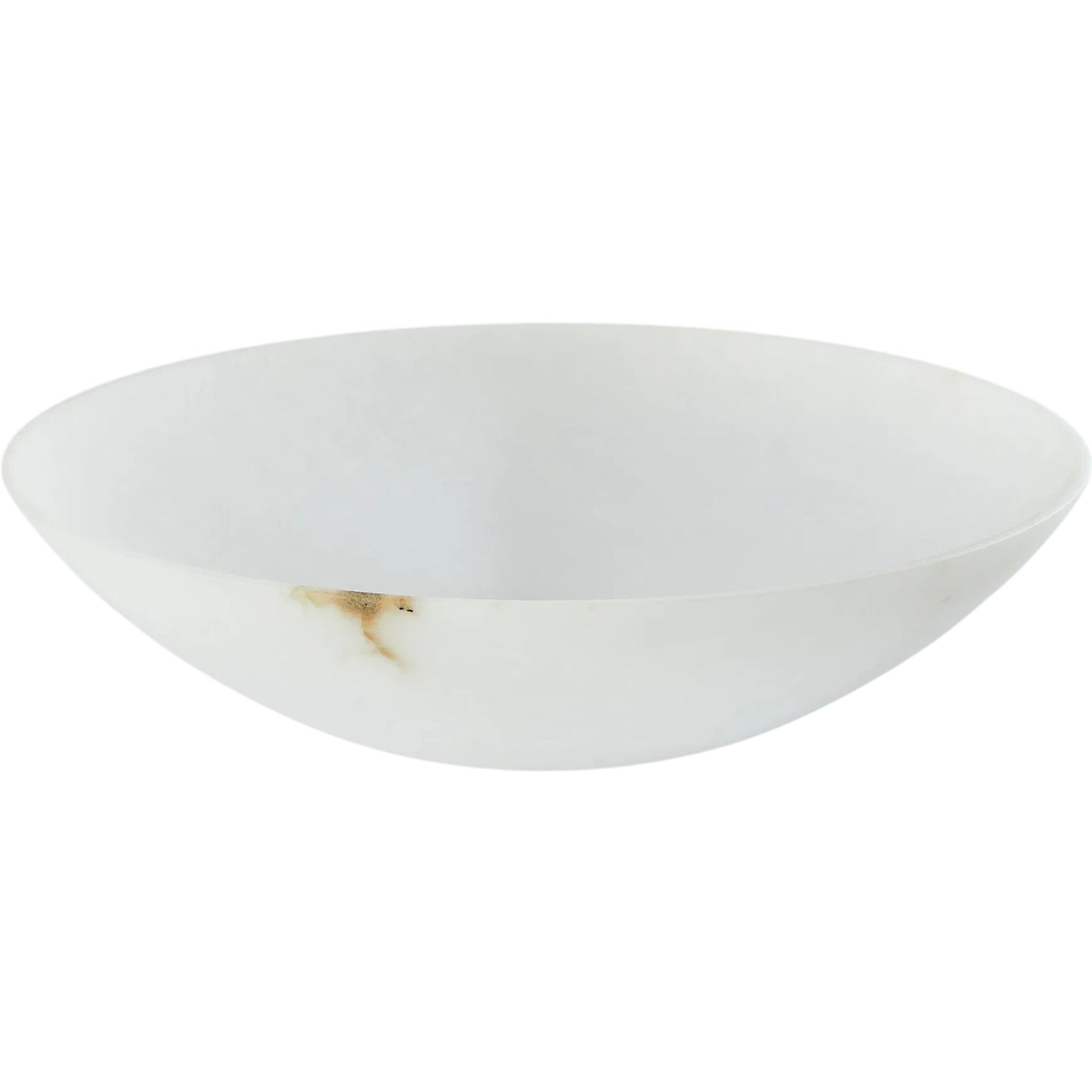 Wide Alabaster Bowl by Global Views in natural. Made from alabaster in a unique style.