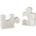 Alabaster Jigsaw Bookends by Global Views. Made from alabaster in a eclectic & global style.