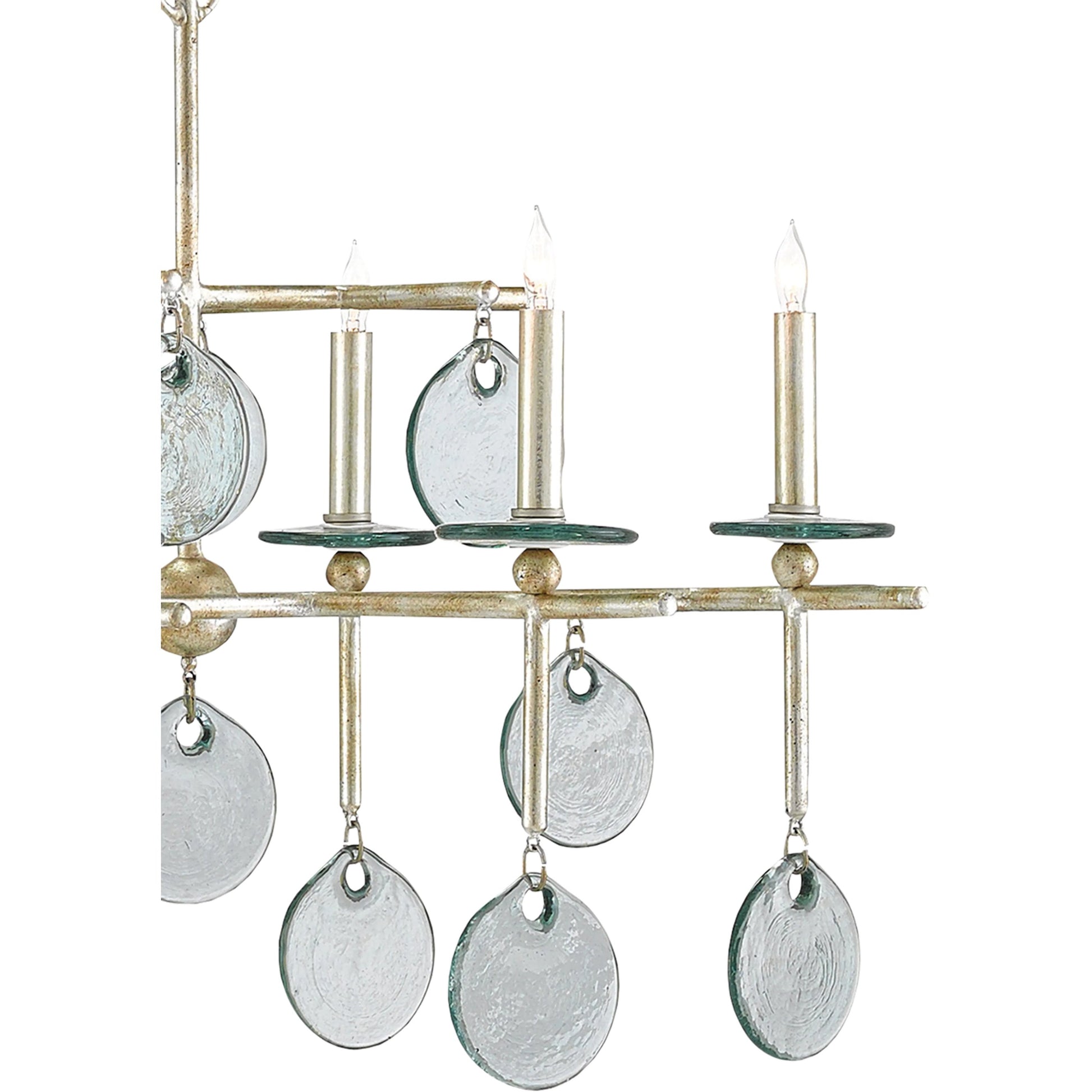 Sethos Rectangular Chandelier by Currey and Company. Made from unique in a modern style.