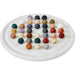 Alabaster Solitaire Game Set by Global Views. Made from alabaster in a modern style.