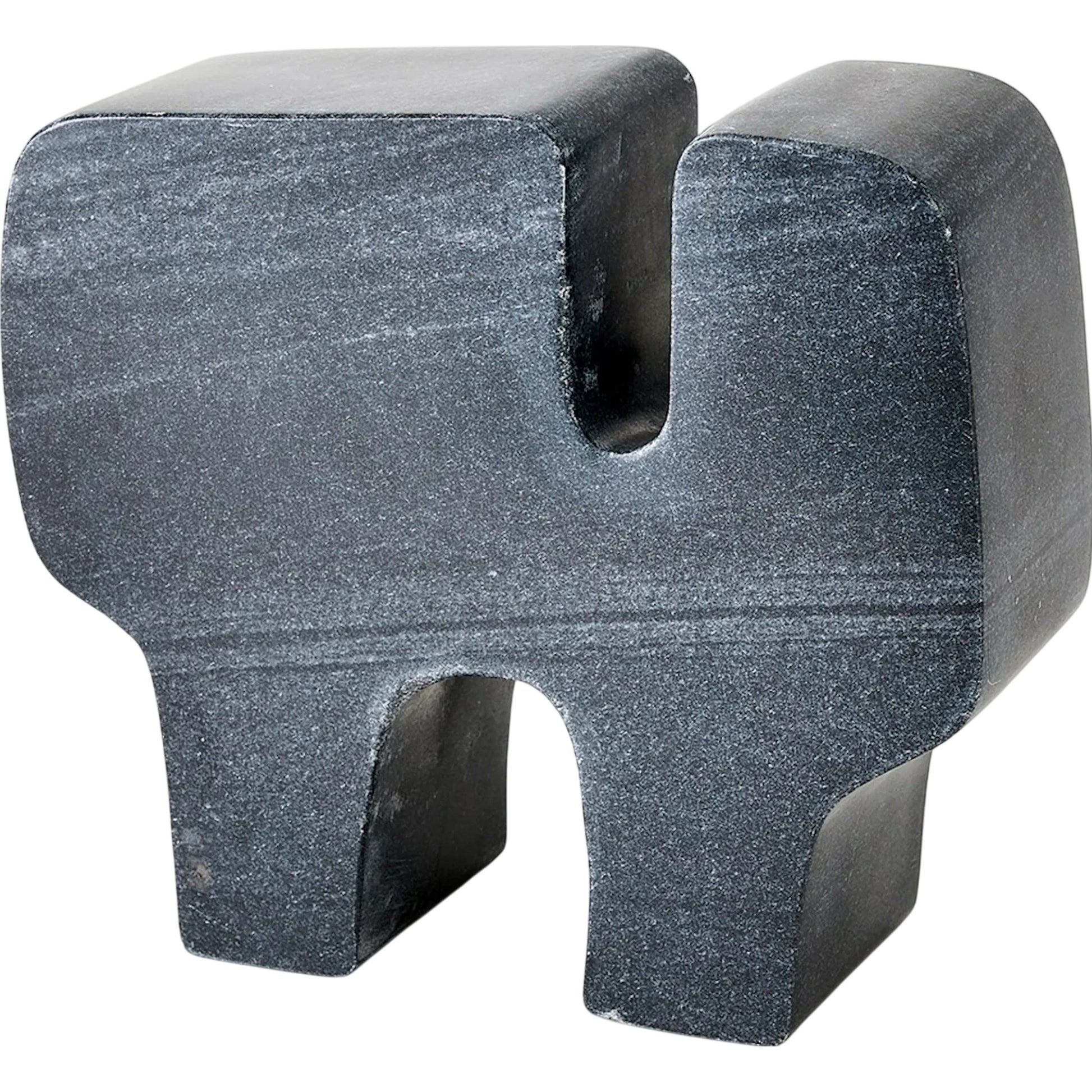 Abstract Marble Sculpture by Global Views. Made from banswara marble in a modern style.