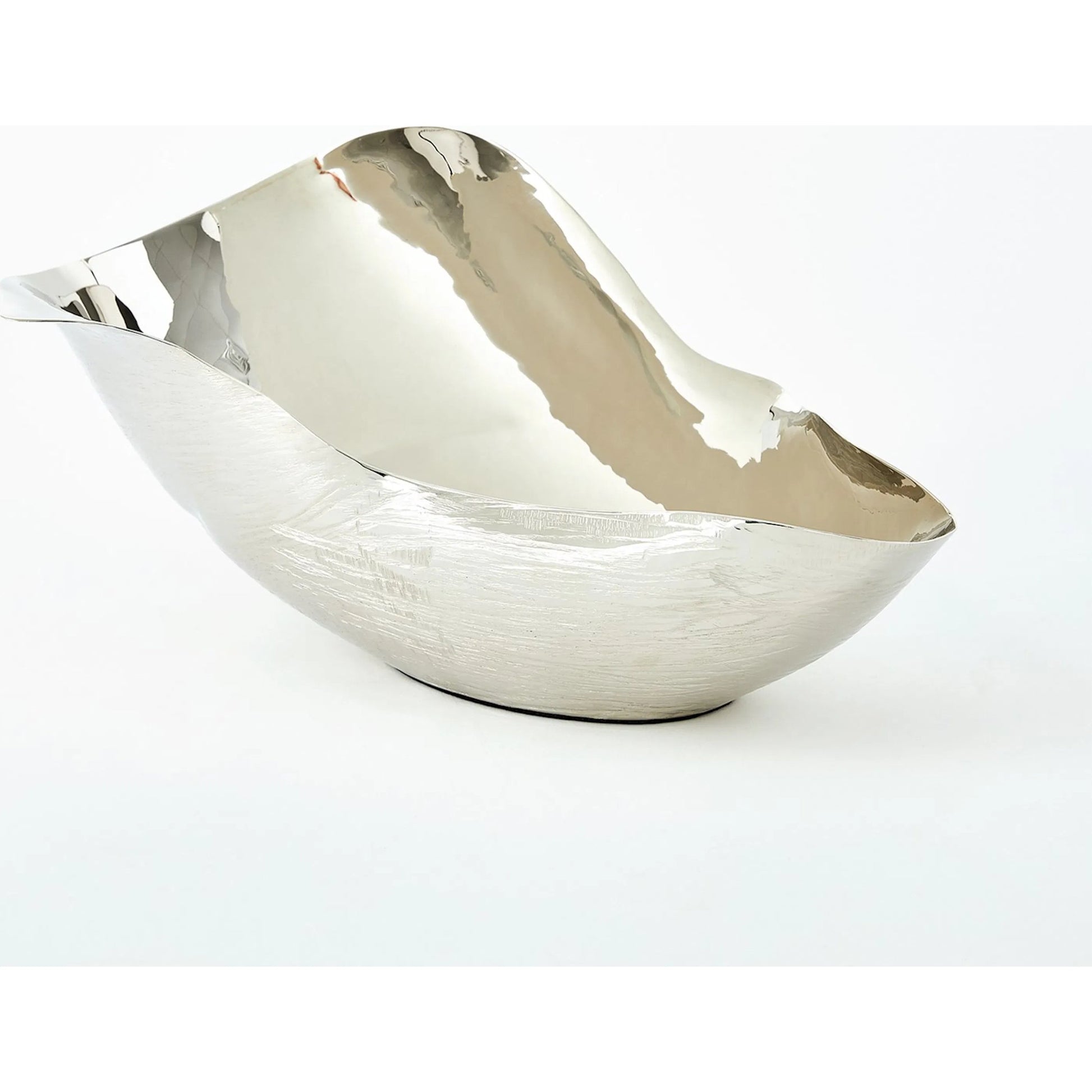 Free Form Bowl by Global Views. Made from brass in a modern style.