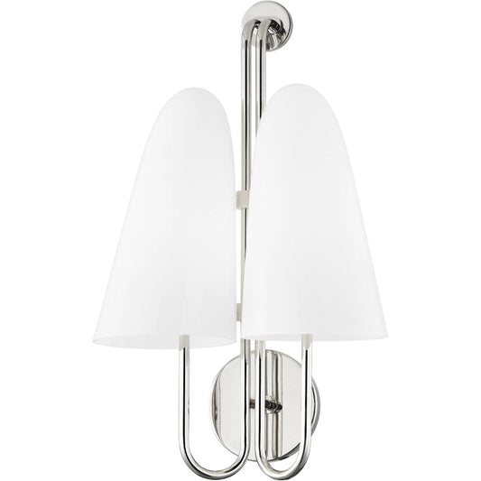 Slate Hill 2 Light Wall Sconce by Hudson Valley. Made from steel in a modern style.