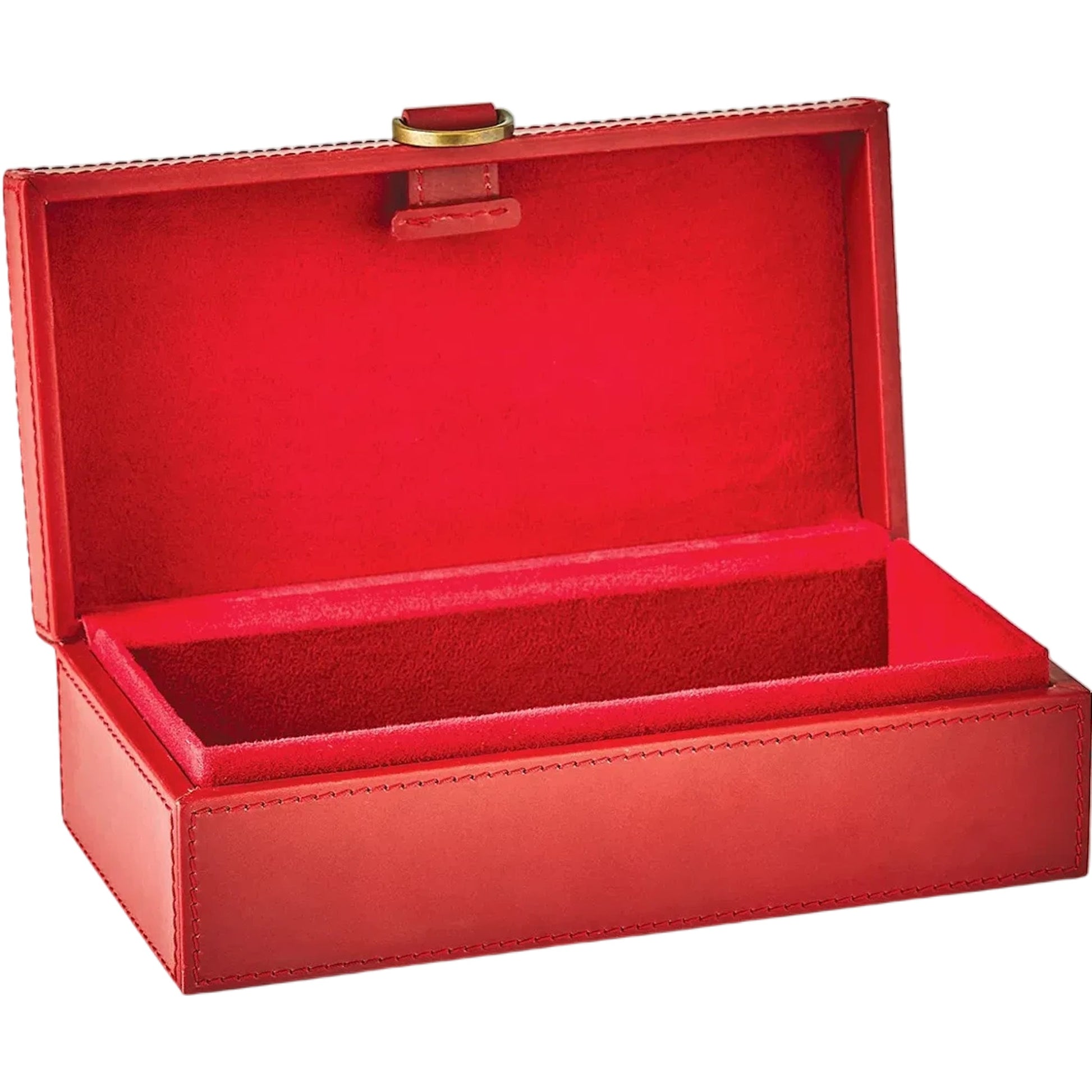 Marbled Leather D Ring Box by Global Views. Made from unique in a transitional style.