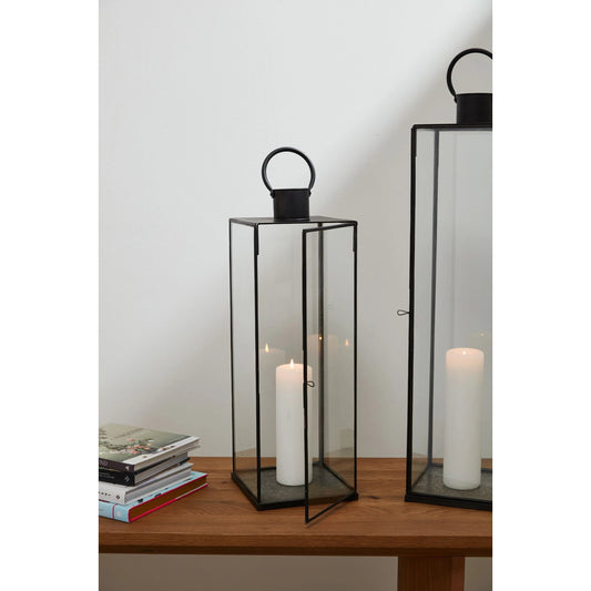 Bentwood Lantern by Accent Decor in black. Made from metal in a transitional style.