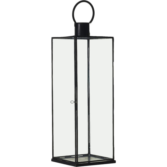 Bentwood Lantern by Accent Decor in black. Made from metal in a transitional style.