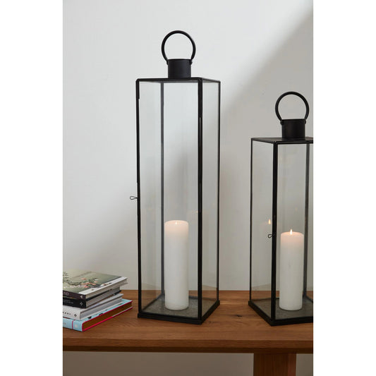 Bentwood Lantern by Accent Decor in black. Made from metal in a transitional style.