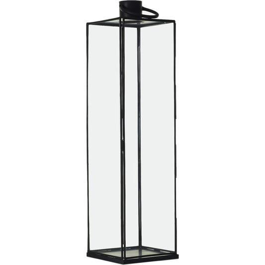 Bentwood Lantern by Accent Decor in black. Made from metal in a transitional style.