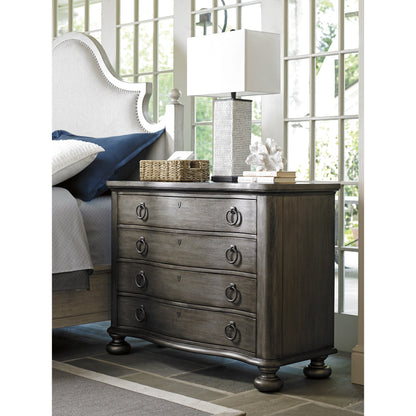 Sandy Ridge Bachelors Chest by Lexington in silver gray. Made from unique in a traditional style.
