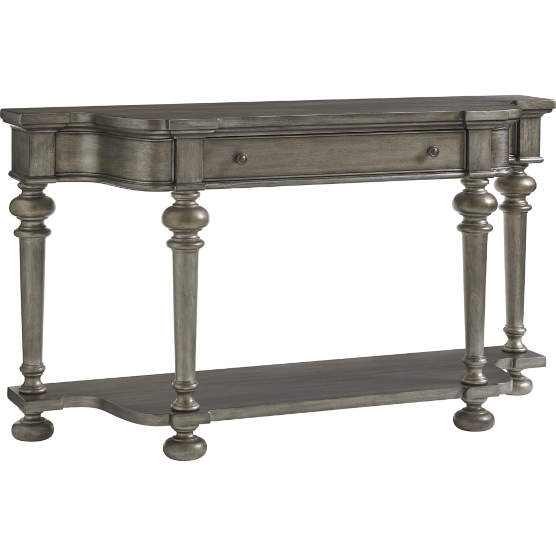 Sands Point Sideboard by Lexington in pelican gray. Made from unique in a traditional style.