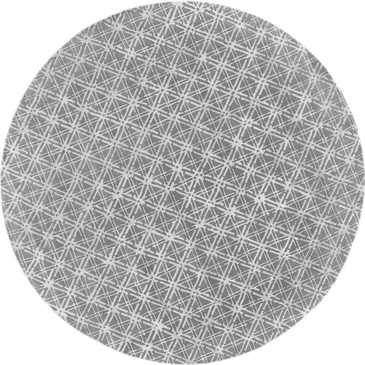 Manoa Transitional Geometric Rug - 8353F by Feizy in gray, silver. Made from wool, viscose in a unique style.