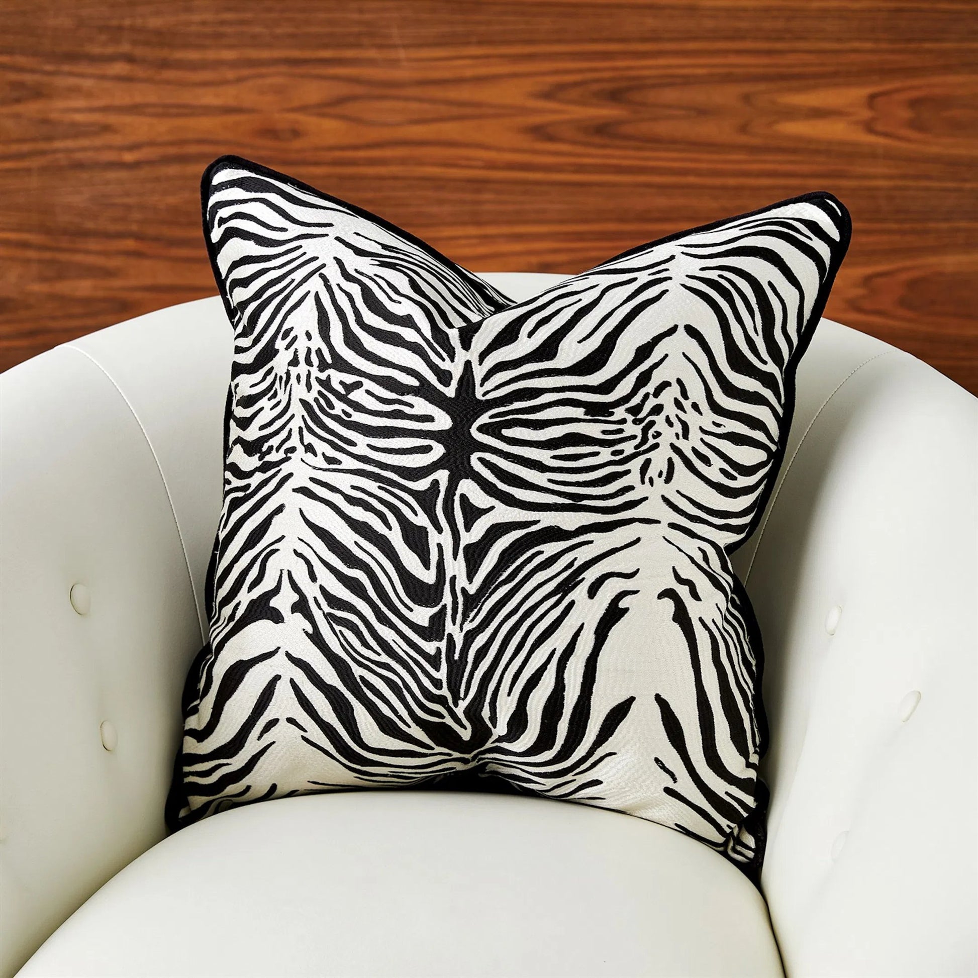 Zebra Pillow by Global Views. Made from unique in a eclectic & global style.