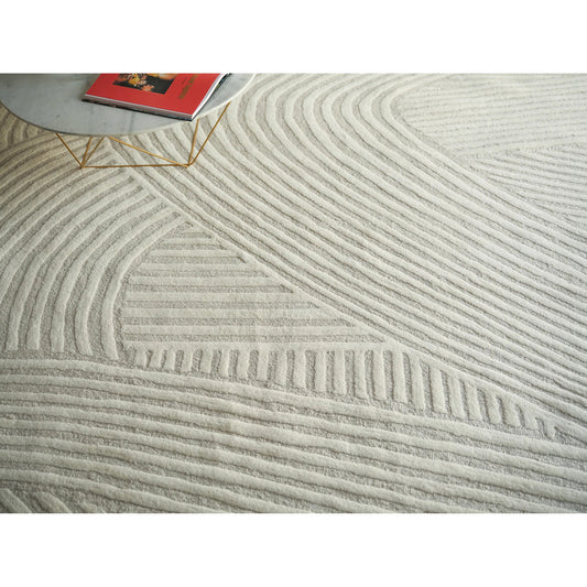 Entro 7184 Rug by Exquisite Rugs in silver, ivory. Made from new zealand wool in a unique style.