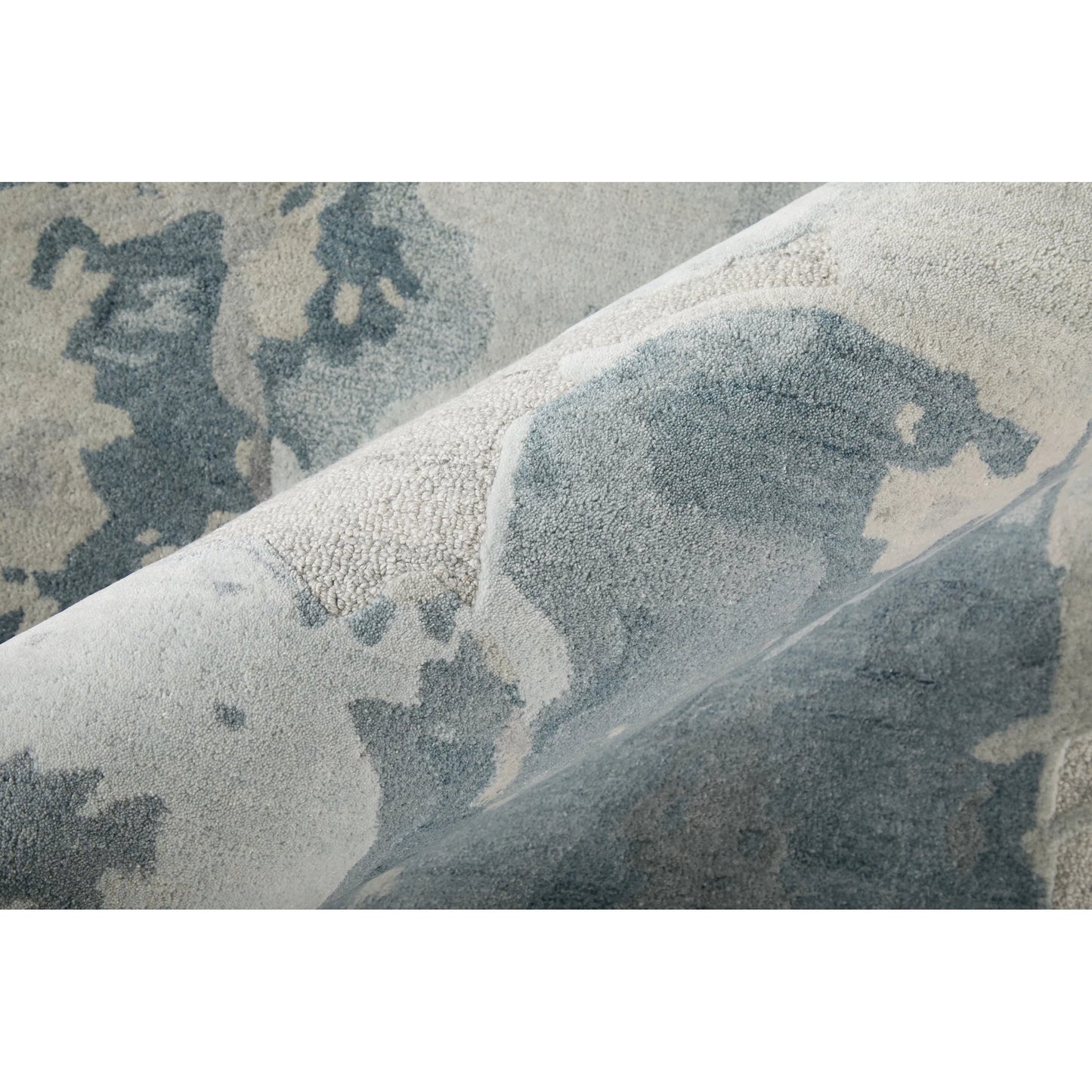 004 SI-2518403,SI-2518404,SI-2518405,SI-2518406,SI-2518407 | Closeup | Kendall KDL8A60F Rug by Feizy in blue, gray. Made from viscose, wool in a unique style.