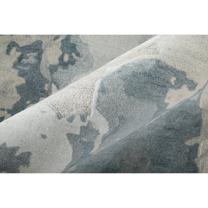 Kendall KDL8A60F Rug by Feizy in blue, gray. Made from viscose, wool in a unique style.