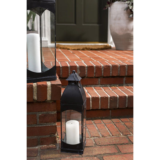 Morrocan Nights Lantern by Accent Decor in black. Made from glass in a cottage & farmhouse style.