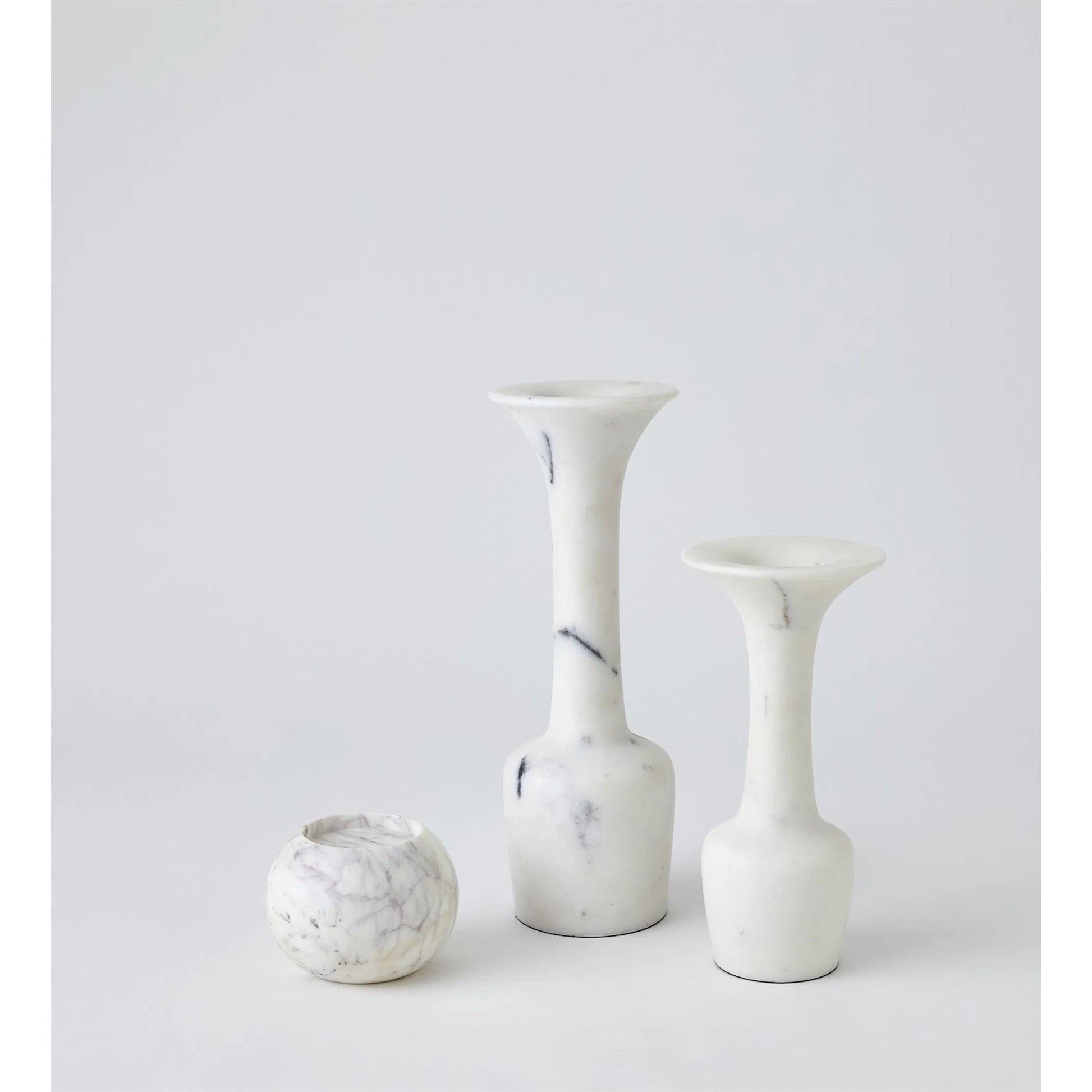 Calyx Candle Holder by Global Views in marble. Made from unique in a modern style.