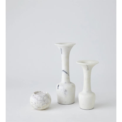 Calyx Candle Holder by Global Views in marble. Made from unique in a modern style.