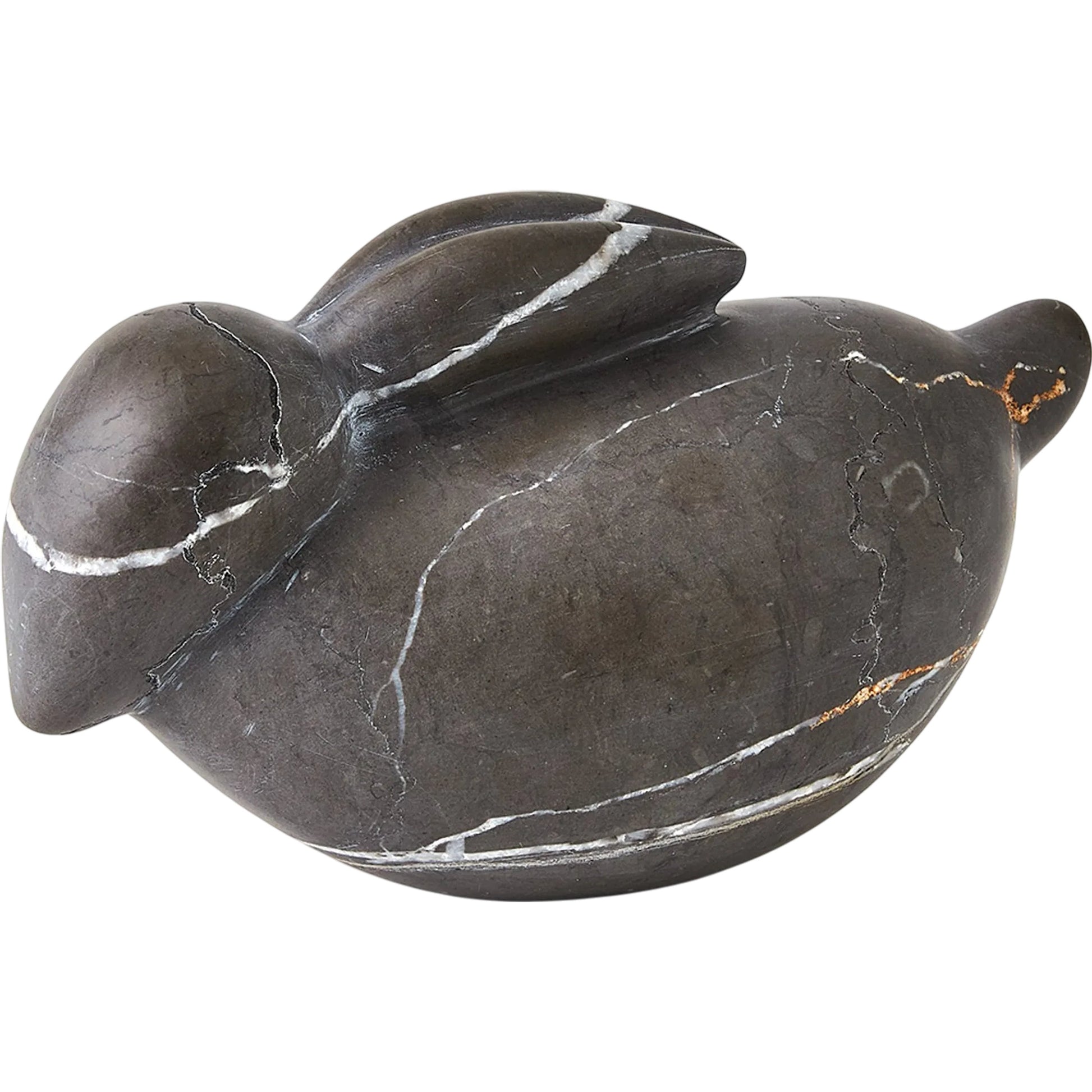Bunny by Global Views in grey. Made from graffito grey marble in a modern style.