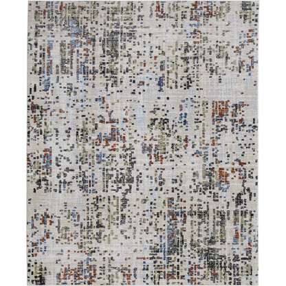 Sonora Rug - SNR39NVF by Feizy in ivory, green, blue. Made from polypropylene, polyester, viscose in a unique style.