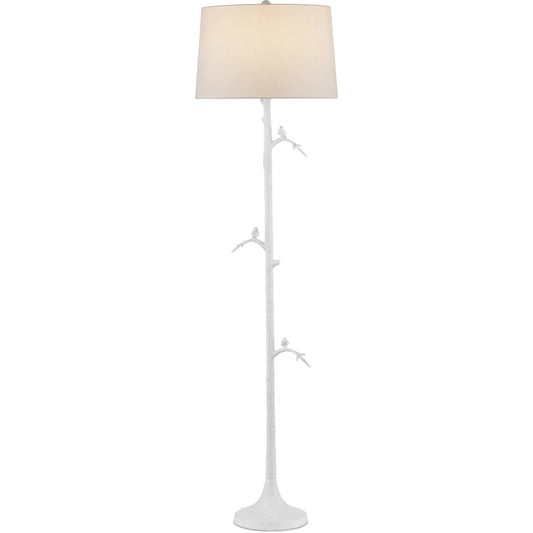 Piaf Floor Lamp by Currey and Company. Made from cast aluminum in a modern style.