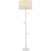 Piaf Floor Lamp by Currey and Company. Made from cast aluminum in a modern style.