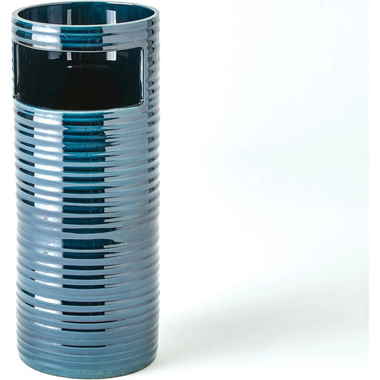 Cut Out Vase by Global Views in dark blue. Made from unique in a eclectic & global style.