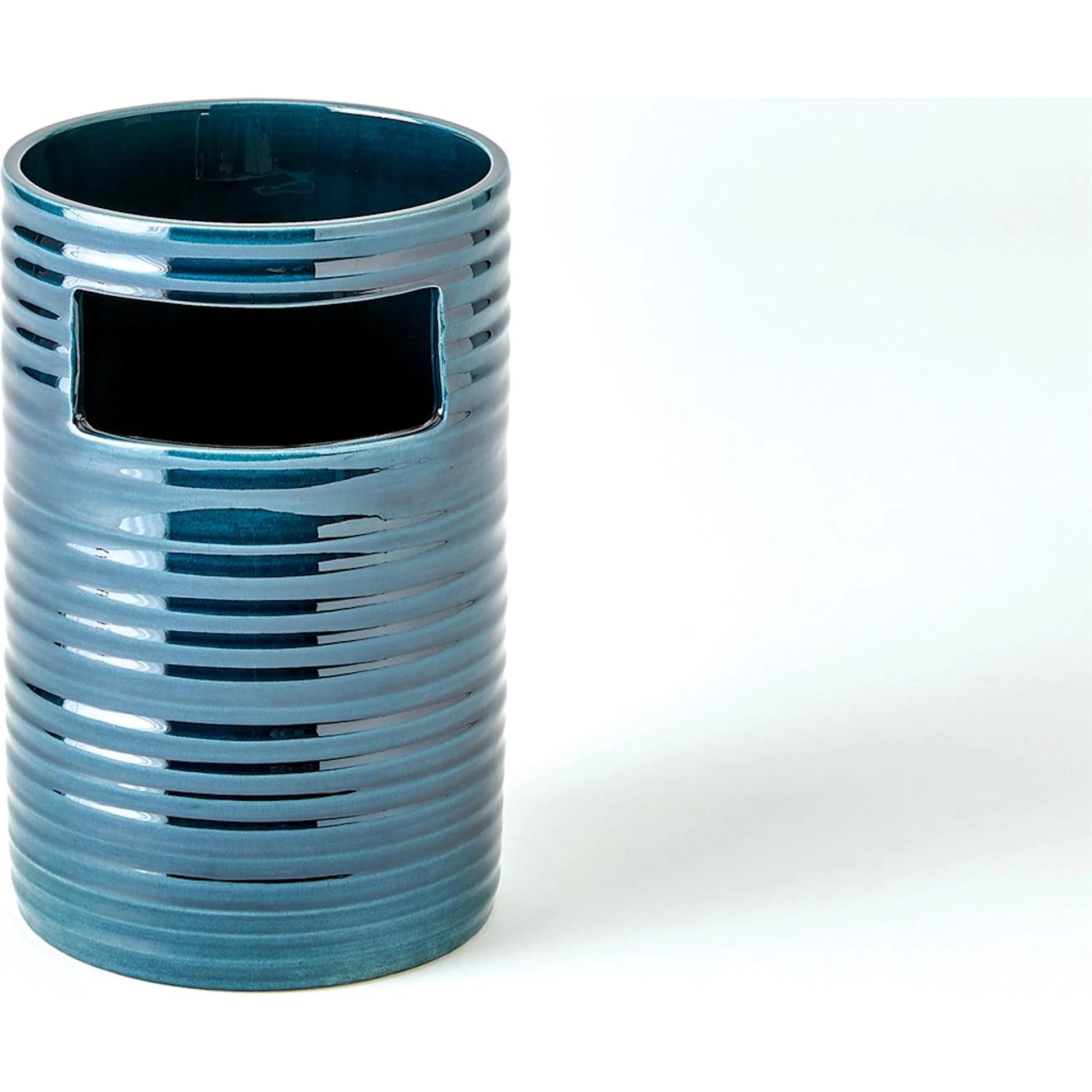 Cut Out Vase by Global Views in dark blue. Made from unique in a eclectic & global style.