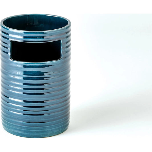 Cut Out Vase by Global Views in dark blue. Made from unique in a eclectic & global style.