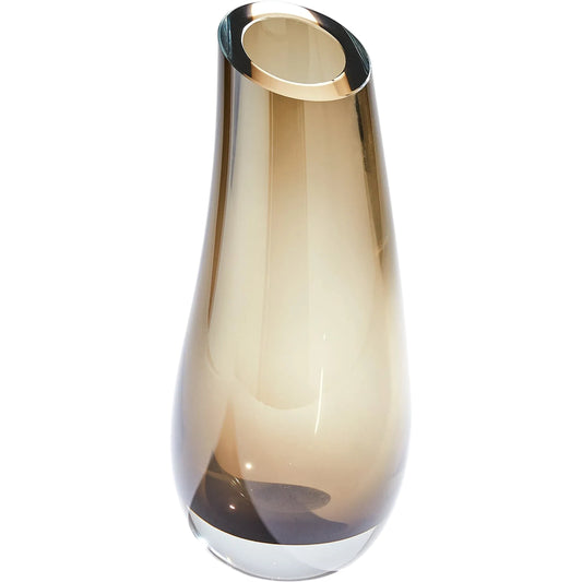 Slant Vase by Global Views. Made from art glass in a modern style.