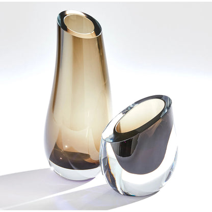 Slant Vase by Global Views. Made from art glass in a modern style.