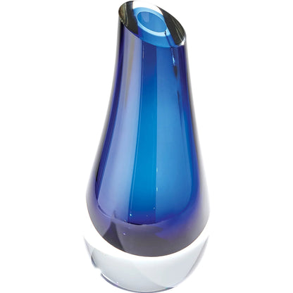 Slant Vase by Global Views. Made from art glass in a modern style.