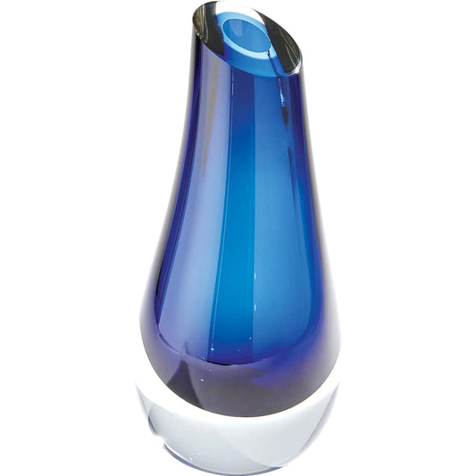 Slant Vase by Global Views. Made from art glass in a modern style.