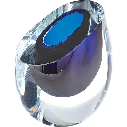 Slant Vase by Global Views. Made from art glass in a modern style.