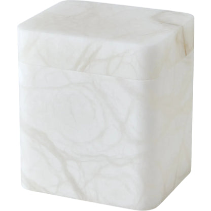 Raggio Alabaster Box by Global Views in white. Made from alabaster in a unique style.