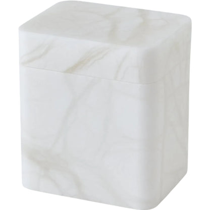 Raggio Alabaster Box by Global Views in white. Made from alabaster in a unique style.