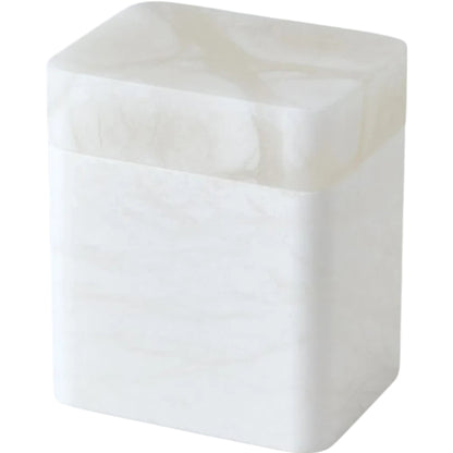 Raggio Alabaster Box by Global Views in white. Made from alabaster in a unique style.