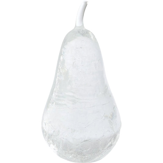 Ghost Fruit Glass Pear by Global Views in clear. Made from unique in a modern style.