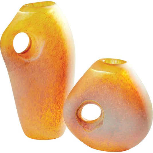 Freeform Vase by Global Views in red. Made from unique in a eclectic & global style.